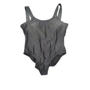 One Piece Black‎ Swim Suit Size XL (15-17) Backless Classic Beach Pool Vacation